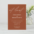 Search for at last wedding invitations Modern