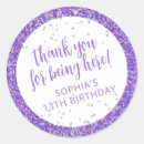 Search for silver glitter bridal shower stickers Thank you