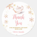 Search for pink and gold thank you stickers For kids