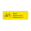 Search for biker return address labels Cyclist