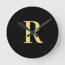 Search for black and gold clocks Modern