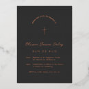 Search for gold foil christening invitations Minimal