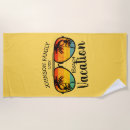 Search for family vacation beach towels Palm tree