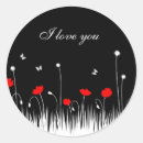 Search for red white and black stickers Floral