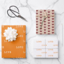 Search for love wrapping paper Hearts