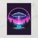 Search for alien abduction postcards Sci fi