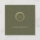 Search for green and gold business cards Minimalist