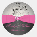 Search for silver pink wedding stickers Monogrammed