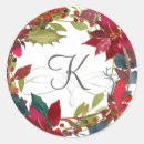 Search for watercolor poinsettia stickers Green