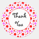 Search for polka dot thank you stickers Pattern