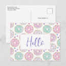 Search for pink pastry postcards Doughnut