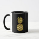 Search for gold pineapple mugs Hawaiian