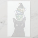 Search for black cat stationery paper Steampunk