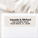 Search for modern white return address labels Retro