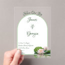 Search for lotus wedding invitations Simple