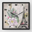 Search for eiffel tower clocks Watercolor