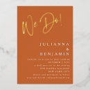 Search for burnt orange gold wedding invitations Elegant