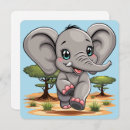 Search for savannah invitations Elephant