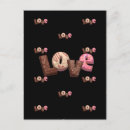Search for chocolate lovers postcards Typography