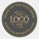Search for navy gold thank you stickers Small business