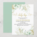 Search for sip and see baby boy shower invitations Botanical