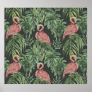 Search for flamingo pattern posters Black