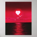 Search for red love heart posters Black and red
