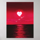 Search for red love heart posters Black and red