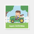 Search for tractor napkins Boys