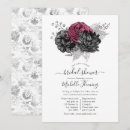 Search for black and silver bridal shower invitations Grey