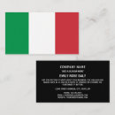 Search for italy business cards Italian flag