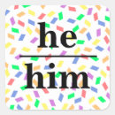 Search for he him stickers Pride