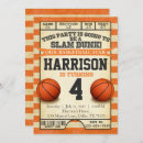 Search for basketball ticket birthday invitations Black