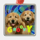 Search for golden retriever christmas tree decorations Retro