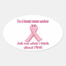 Search for breast oval stickers Breast cancer awareness