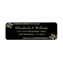 Search for chic stripes return address labels Simple calligraphy