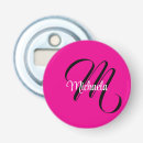 Search for monogrammed bottle openers Black and white
