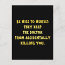 Search for funny for nurse postcards Humour