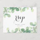 Search for wedding rsvp postcards Greenery