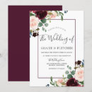 Search for ornate maroon border invitations Red