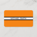 Search for black and orange business cards Corporate