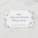 Search for resort business cards Mountain