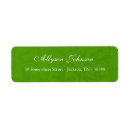 Search for green background return address labels Design