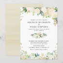 Search for cream white roses wedding invitations Floral