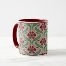 Search for pink damask mugs Vintage