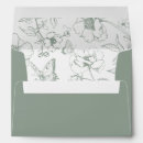 Search for floral wedding mailing accessories Sage green