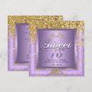 Search for lavender sweet 16 invitations Chic