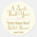 Search for sweet thank you stickers Pink and gold