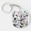 Search for flower ii rounded key rings Watercolors