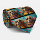 Search for golden retriever ties Floral